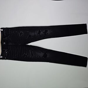 American Eagle next level flex black 30x30 stacked skinny jeans